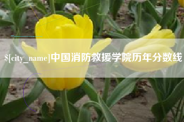 山南中国消防救援学院历年分数线