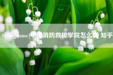 山南中国消防救援学院怎么样 知乎