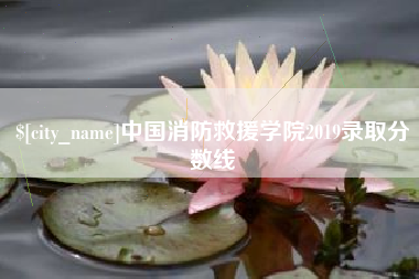 山南中国消防救援学院2019录取分数线