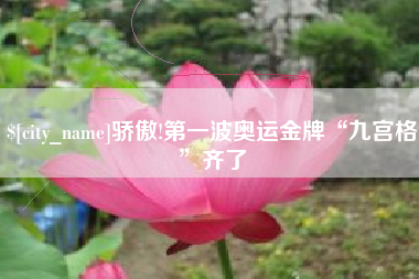 山南骄傲!第一波奥运金牌“九宫格”齐了