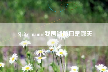 山南我国消防日是哪天