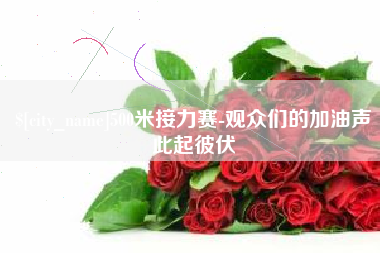 山南500米接力赛-观众们的加油声此起彼伏