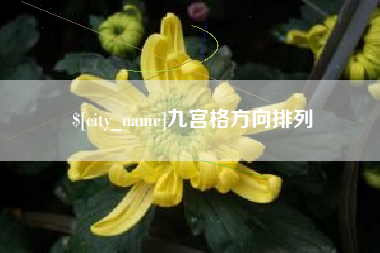 山南九宫格方向排列