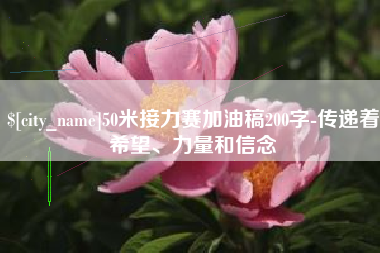 山南50米接力赛加油稿200字-传递着希望、力量和信念