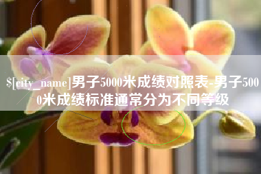 山南男子5000米成绩对照表-男子5000米成绩标准通常分为不同等级