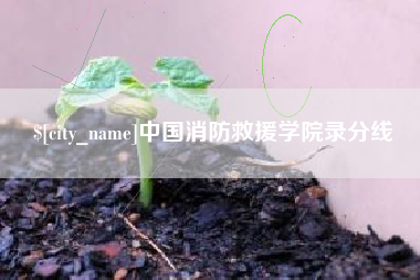 山南中国消防救援学院录分线