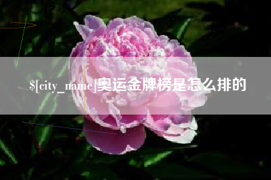 山南奥运金牌榜是怎么排的