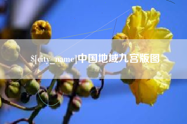 山南中国地域九宫版图