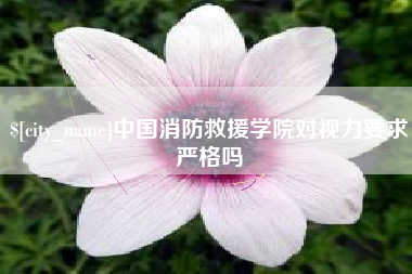 山南中国消防救援学院对视力要求严格吗