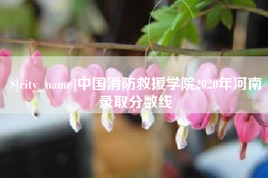 山南中国消防救援学院2020年河南录取分数线