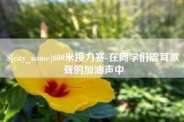 山南600米接力赛-在同学们震耳欲聋的加油声中