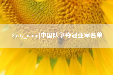 山南中国队争夺冠亚军名单