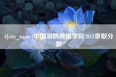 山南中国消防救援学院2021录取分数