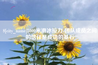 山南5000米滑冰接力-团队成员之间的信任是成功的基石