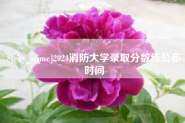 山南2024消防大学录取分数线公布时间
