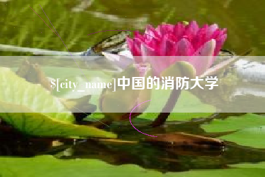 山南中国的消防大学