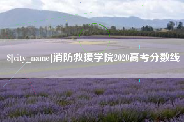 山南消防救援学院2020高考分数线