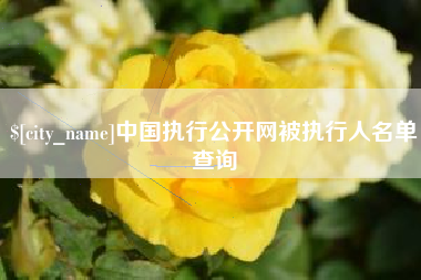 山南中国执行公开网被执行人名单查询