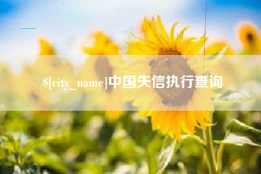 山南中国失信执行查询