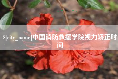 山南中国消防救援学院视力矫正时间