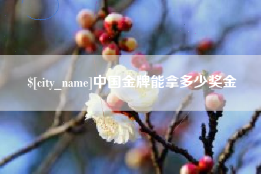 山南中国金牌能拿多少奖金