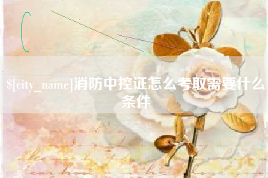 山南消防中控证怎么考取需要什么条件