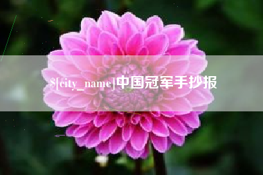 山南中国冠军手抄报