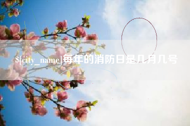 山南每年的消防日是几月几号