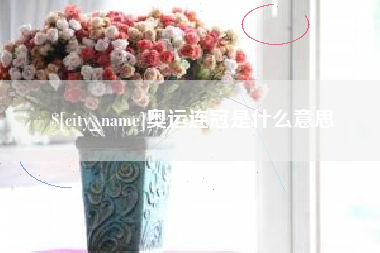 山南奥运连冠是什么意思