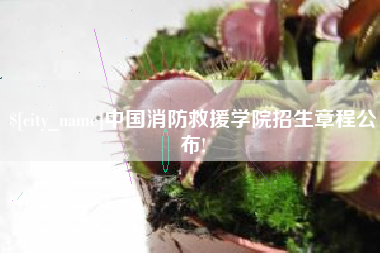 山南中国消防救援学院招生章程公布!